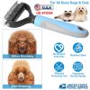 Dog Grooming Rakes 2 Sided Undercoat Rake Pet Dematting Shedding Comb Pet Grooming Tool for Pet Dogs Cats Medium & Long Hair Pet Detangler Tool Remove
