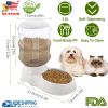 3.5L/1gal Pet Feeder Self-Dispensing Gravity Pets Food Dispenser Automatic Dog Cat Feeder