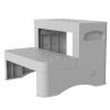2 Step Stool for Kids Toddler Stool with Anti-Slip Surface Toilet Potty Training Stool for Bathroom Kitchen Sink