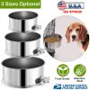 Stainless Steel Dog Bowl Pets Hanging Food Bowl Detachable Pet Cage Food Water Bowl with Clamp Holder
